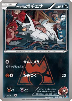 Team Magma's Poochyena 017/034 Magma Gang VS Aqua Gang: Double Crisis