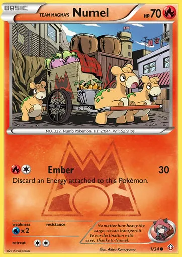 Team Magma's Numel 1/34 Double Crisis