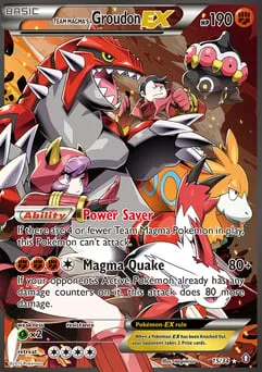 Team Magma's Groudon-EX 15/34 Double Crisis