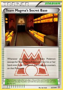 Team Magma's Secret Base 32/34 Double Crisis