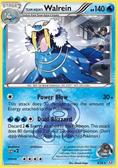 Team Aqua's Walrein 5/34 Double Crisis