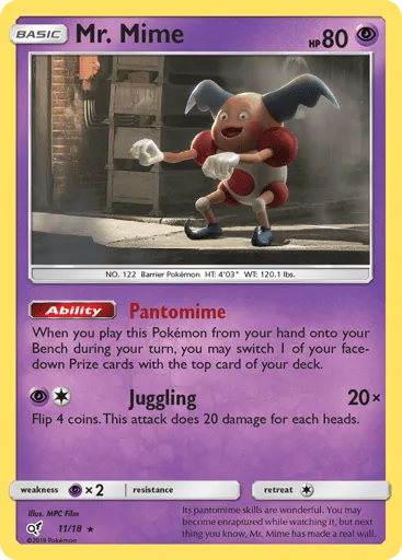 Mr. Mime 11/18 Detective Pikachu