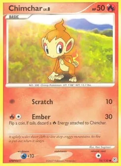 Chimchar 76/130 Diamond & Pearl