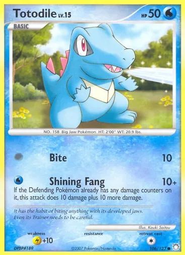 Totodile 106/123 Mysterious Treasures
