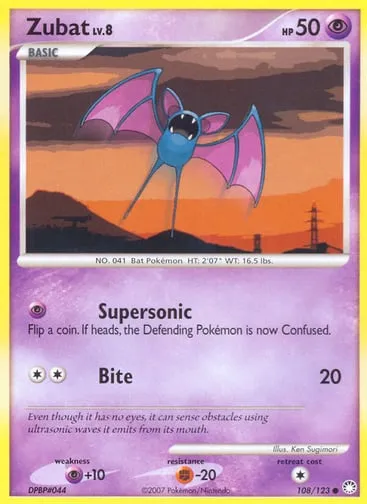 Zubat 108/123 Mysterious Treasures