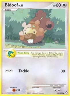 Bidoof 73/123 Mysterious Treasures