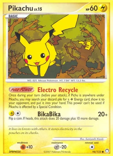 Pikachu 94/123 Mysterious Treasures