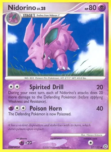 Nidorino 57/132 Secret Wonders