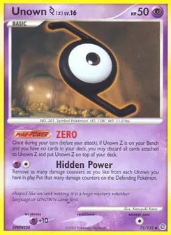 Unown [Z] 72/132 Secret Wonders