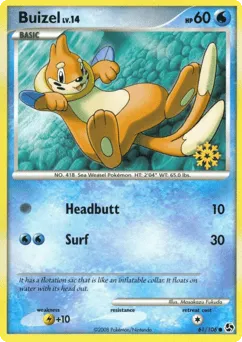 Buizel 61/106 Snowflake Stamp Great Encounters