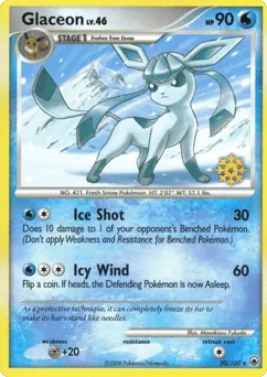 Glaceon 20/100 Snowflake Stamp Majestic Dawn