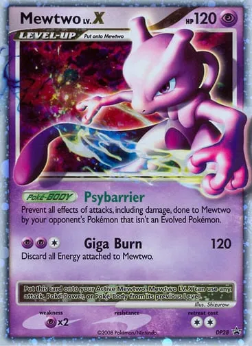 Mewtwo LV.X DP28 DP Black Star Promos
