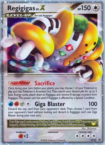 Regigigas LV.X DP30 DP Black Star Promos