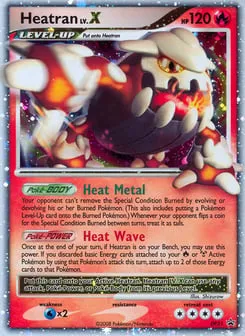 Heatran LV.X DP31 DP Black Star Promos
