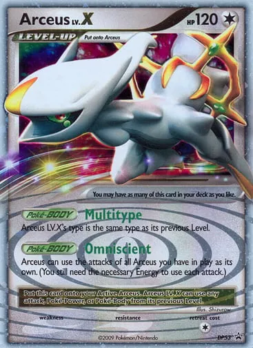 Arceus LV.X DP53 DP Black Star Promos