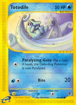 Totodile 135/165 Expedition Base Set