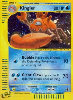 Kingler 15/165 Expedition Base Set