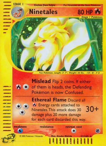 Ninetales 21/165 Expedition Base Set