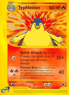 Typhlosion 64/165 Expedition Base Set