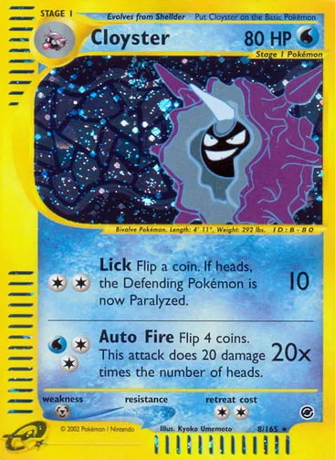 Cloyster 8/165 Expedition Base Set