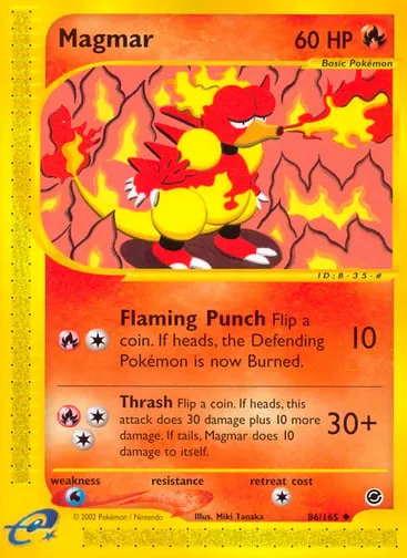 Magmar 86/165 Expedition Base Set