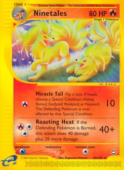 Ninetales 25/147 Aquapolis