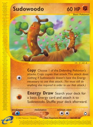 Sudowoodo 36/147 Aquapolis