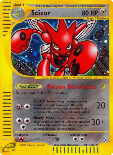 Scizor H21/H32 Aquapolis