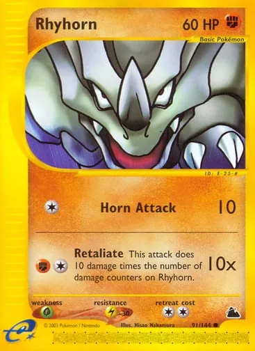 Rhyhorn 91/144 Skyridge