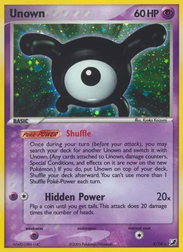 Unown X/28 Unseen Forces