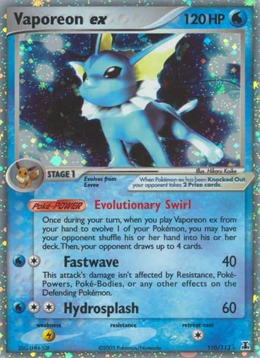 Vaporeon ex 110/113 Delta Species
