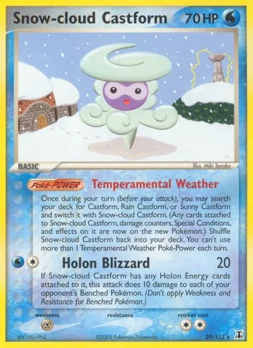 Snow-cloud Castform 29/113 Delta Species