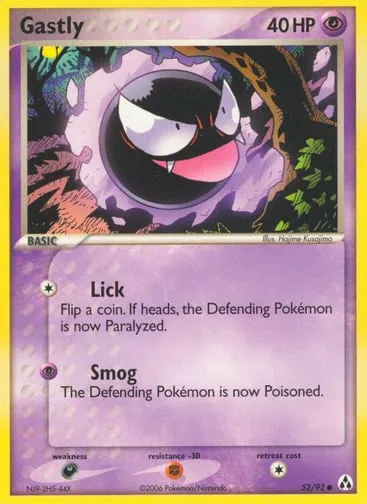 Gastly 52/92 Legend Maker