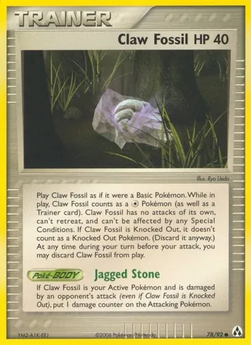 Claw Fossil 78/92 Legend Maker