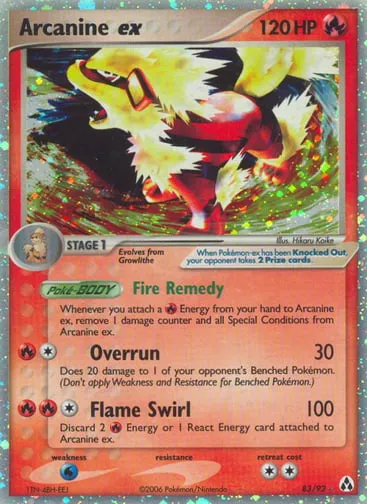 Arcanine ex 83/92 Legend Maker