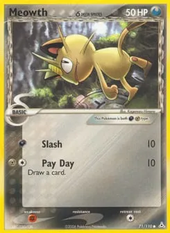 Meowth δ 71/110 Holon Phantoms