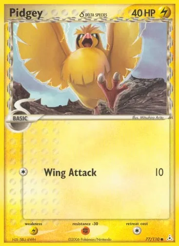 Pidgey δ 77/110 Holon Phantoms