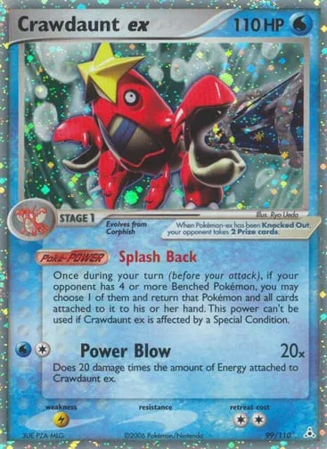 Crawdaunt ex 99/110 Holon Phantoms
