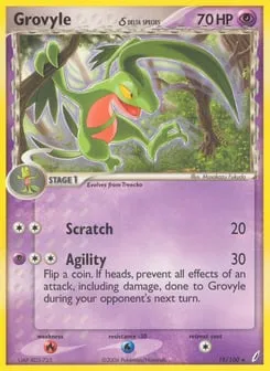 Grovyle δ 19/100 Crystal Guardians