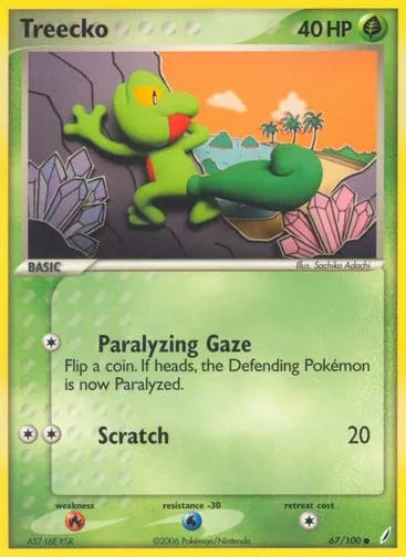Treecko 67/100 Crystal Guardians