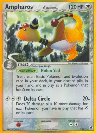 Ampharos δ 1/101 Dragon Frontiers