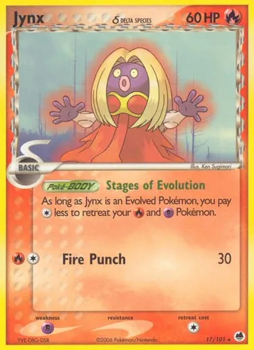 Jynx δ 17/101 Dragon Frontiers