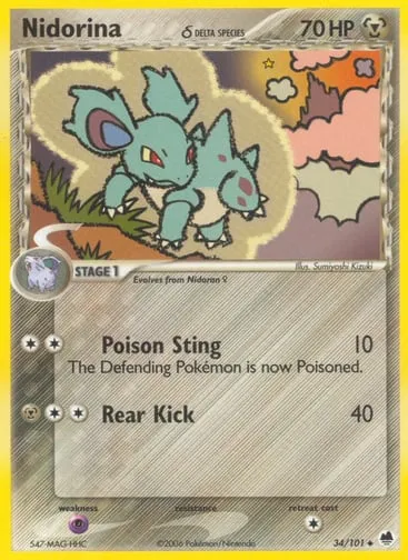 Nidorina δ 34/101 Dragon Frontiers
