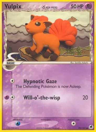 Vulpix δ 70/101 Dragon Frontiers