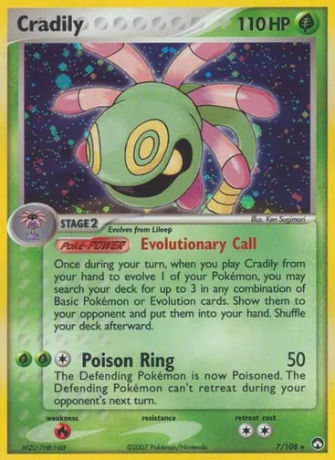 Cradily 7/108 Power Keepers