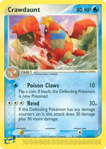 Crawdaunt 13/97 Dragon