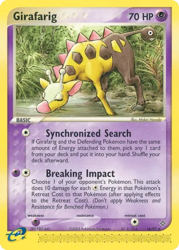 Girafarig 16/97 Dragon