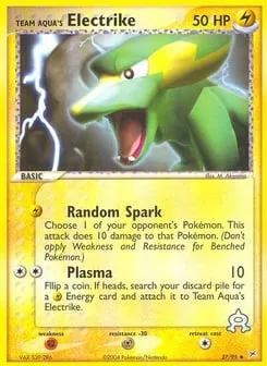 Team Aqua's Electrike 27/95 Team Magma vs Team Aqua