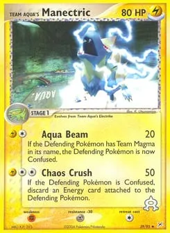 Team Aqua's Manectric 29/95 Team Magma vs Team Aqua