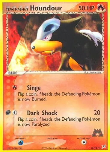 Team Magma's Houndour 35/95 Team Magma vs Team Aqua